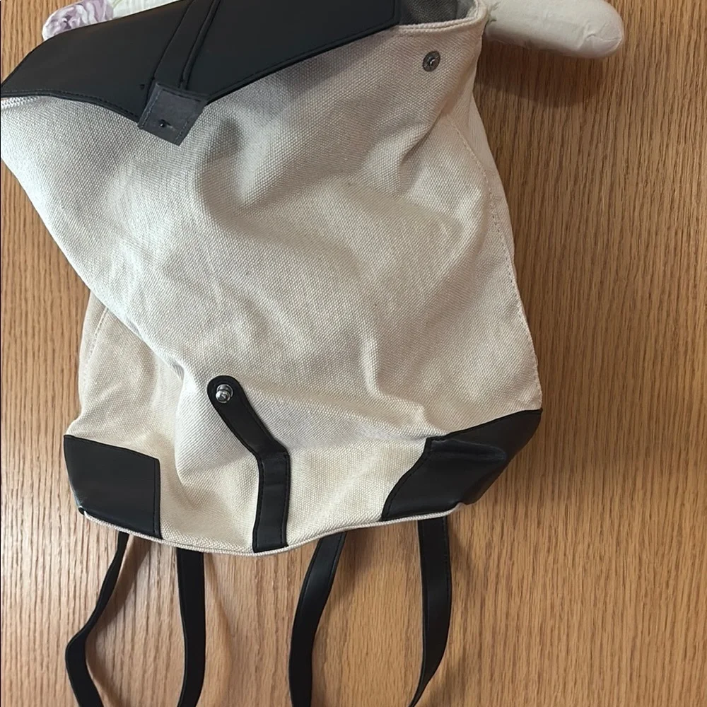 Deux Lux Black and Eggshell White Backpack